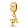 Black Bow Jewelry 14k Yellow Gold Plated Sterling Silver United States Air Force Academy Fighting Falcons NCAA Bead Charm - 4 of 4
