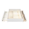 CAVINAS Twin Size Platform Bed with 2 Drawers,Bed Frame with Trundle Bed,Box Spring Not Required,Espresso/White/Gray - 4 of 4