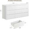 Acekool Modern Minimalist Handle-Free Drawer Dresser, Wide Storage Cabinet for Bedroom, Living Room, Multiple Colors and Sizes - 2 of 4