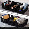 Aoibox Woven Black Storage Baskets Organizer Bins with Handles Durable Shelf Tote for Closet Bedroom Office 3 Pack - 2 of 4