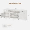 Jojoka Farmhouse TV Stand for 75/80 Inch TVs,Antique White - 2 of 4