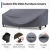 Buenhomino Rectangle Patio Furniture Cover Waterproof Outdoor Dining Table and Chair Cover Anti-UV Outside Sectional Sofa Set Covers - 2 of 4