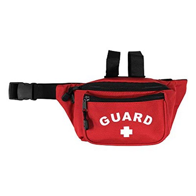 Kemp USA Hip Pack with GUARD and Fast Stick Straps, Red