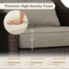 Spruce & Spring Outdoor Wicker Patio Outdoor Sofa Swivel Chair Coffee Table - 3 of 4