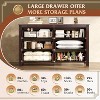 GALAXHERO Farmhouse 6 Drawer Wood Dresser, 53.07" Wide Storage Organizer with Double Rustic Handles TV Stand for 60" TV - 3 of 4
