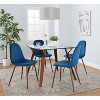 LumiSource 5pc Folia Pebble Dining Set Walnut - 4 of 4