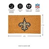 EvergreenNFLNew Orleans Saints Logo Natural Coir 28 x 16 Inches Indoor Outdoor Doormat - 3 of 4