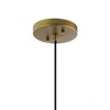 Avery 9.75" 1 Light Mini Pendant with Clear Seeded Glass in Brushed Nickel - 3 of 3
