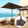 Outsunny Patio Umbrella Base Holder Outdoor Umbrella Stand, Filled Up to 42lbs with Stand or 33lbs with Water for Garden Poolside - 3 of 4