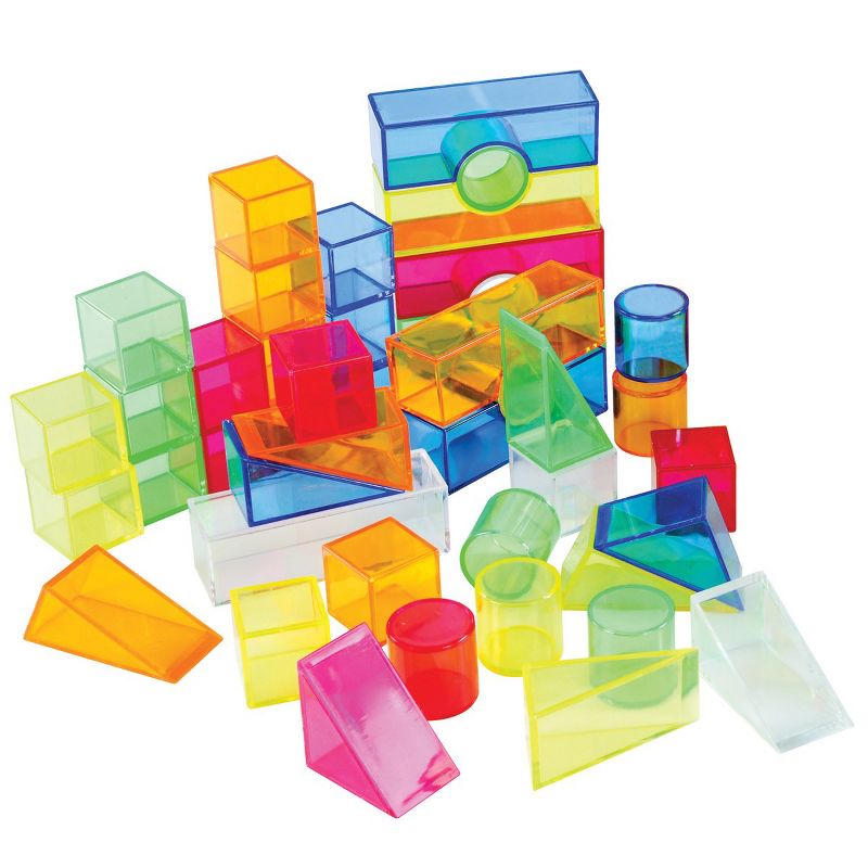 Joyn Toys Transparent Light and Color Blocks  - 108 Pieces, 2 of 4