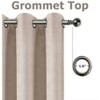 Kate Aurora Hotel Chic 2 Pack Light Filtering Grommet Top Window Curtains - 4 of 4