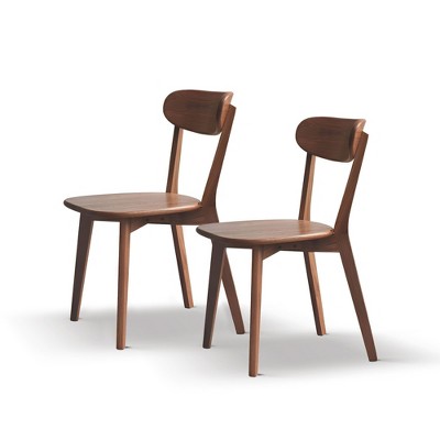 NicBex Mid-Century Dining Chairs with Solid Wood Frame,Wooden Dining Chairs for Kitchen,Living Room