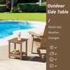 Arceso Adirondack Outdoor Side Table, 2-Tier HDPS Patio End Table Weather Resistant, Morden Side Table for Patio, Pool, Porch - 4 of 4