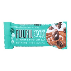 Fulfil - Protein Bar - Chocolate Salted Caramel - Case of 12 - 1.41 oz - 1 of 3