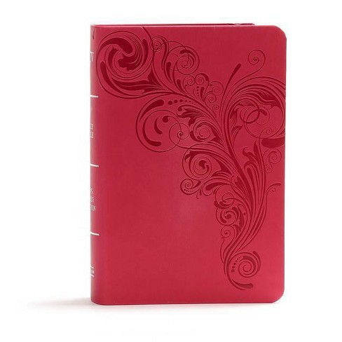 KJV Large Print Compact Reference Bible, Pink Leathertouch - by  Holman Bible Publishers (Leather Bound) - image 1 of 1