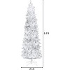 6.5ft Christmas Tree 719 Branches Artificial Christmas Pine Tree with Fiber Optics Without Pine Cones US Plug - 4 of 4