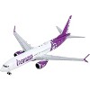 Boeing 737 MAX 8 Commercial Aircraft "Bonza Aviation" White and Purple 1/400 Diecast Model Airplane by GeminiJets - 2 of 3