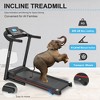 Kumasinova Foldable Home Treadmill with Incline,Electric Walking&Running Machine,5-Inch LCD Screen,Bluetooth Music,250 lbs Max,Compact&Easy to Fold - 3 of 4