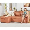 AMERLIFE 2 in 1 Pull Out Sofa Bed with Storage Chaise - 4 of 4