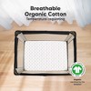 KeaBabies Mini Crib Sheets for Baby Girls, Boys, 2-Pack Soothe Pack and Play Sheets Fitted, Organic Pack N Play Mattress Sheet - 2 of 4