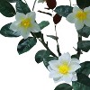 Artificial Magnolia Tree,Realistic Faux Plants in Pot,Magnolia Tree,Tree Indoor with Blooming Flowers and Leaves for Garden Office Party Wedding - 4 of 4