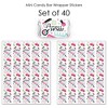 Big Dot of Happiness Spa Day - Mini Candy Bar Wrapper Stickers - Girls Makeup Party Small Favors - 40 Count - 3 of 4