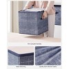Racxily Set of 6 Foldable Storage Cubes, 11.8-Inch Non-Woven Fabric Bins with Double Handles, Closet Organizers for Shelves - 3 of 4