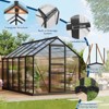 Large Greenhouse for Outdoors 6x10 FT, Green House with Roof Vent and Quick Setup Structure, Aluminum Greenhouse Kit for Garden Backyard - 4 of 4