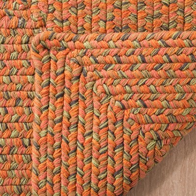 Handmade Braided Multi-Color Cotton Area Rug, 8' x 10'