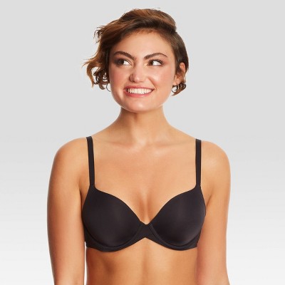 Maidenform Women's One Fab Fit T-shirt Bra, Lightly-lined Underwire Bra, Racerback  Bras for Women