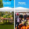 Gulches 10x20 Outdoor Wedding Party Canopy Tent - Gazebo with 6 Removable Sidewalls for Flexible Setup - 2 of 4