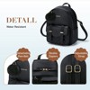 Generic Mini Backpack for Women Cute Small Backpack Purse With Pompom PU Leather Bookbag Small Casual Daypacks - 4 of 4