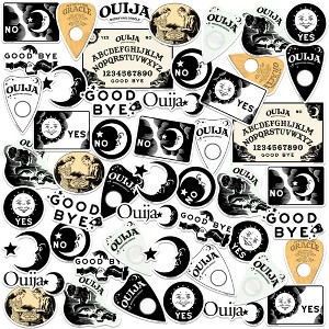 Ouija 50ct Vinyl Large Deluxe Stickers Variety Pack - 1 of 4