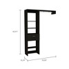 Gulches Hybrid Closet System, Five Open Shelves, One Drawer, Metal Rod - 3 of 4