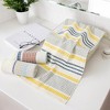 REGALWOVEN Bathroom Waffle Cotton Soft Absorbent Striped Hand Towel 13 x 29 Inch - 4 of 4