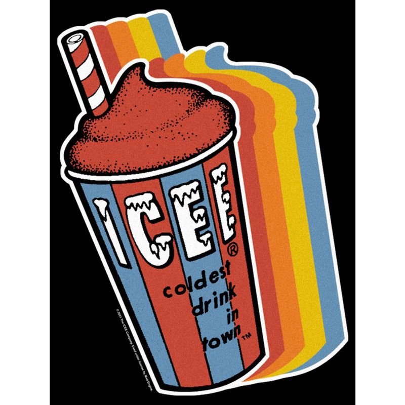 Men's ICEE Coldest Drink in Town Retro Rainbow T-Shirt, 2 of 6