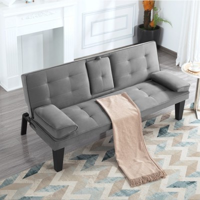 MAYEERTY 65¡± Modern Design Sleeper Sofa Bed Easy-Convertible Couch
