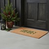 HomeRoots 24" X 36" Brown And Green Christmas Outdoor Coir Door Mat - 2 of 4