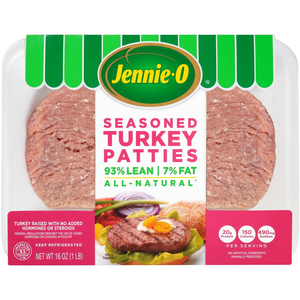 JENNIE-O, TURKEY BURGER PATTIES