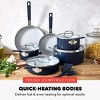 Bobby Flay 12pc Ceramic Nonstick Aluminum Cookware Set Oxford Blue - 3 of 4