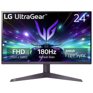 LG Electronics 24GS50F 24" Full HD IPS 180 Hz Monitor: Wall Mountable, Gaming - 1 of 4