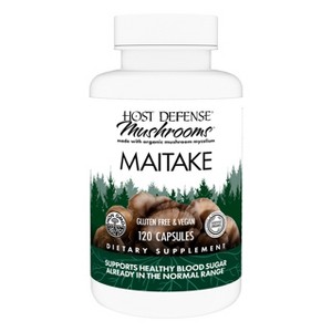 Host Defense Maitake Capsules, Mushroom Supplement, Unflavored - 1 of 4