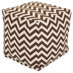 Majestic Home Goods,Cube Pouf Chevron - 1 of 4