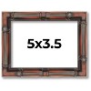 PosterPalooza | 5x3.5 Thin Bamboo Picture Frame, UV Acrylic, 2 Finishes - Gold and Brown - 2 of 4