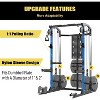 Multi-Function Power Cage 2000LB Capacity With Dual Independent Pulley System+Adjustable Cable Crossover for Home Gym&Garage Workouts - 4 of 4