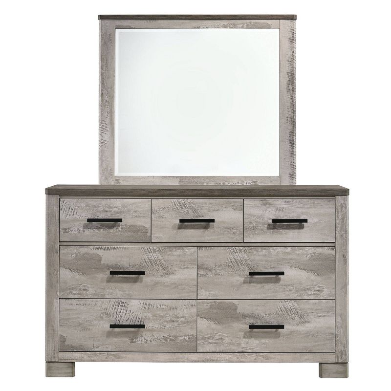 Adam 6 Drawer Dresser with Mirror Gray - Picket House Furnishings, 1 of 14
