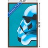Trends International Star Wars: Archetype - Stormtrooper Helmet Framed Wall Poster Prints - 3 of 4