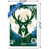 Trends International NBA Milwaukee Bucks - Maximalist Logo 23 Framed Wall Poster Prints - 3 of 4