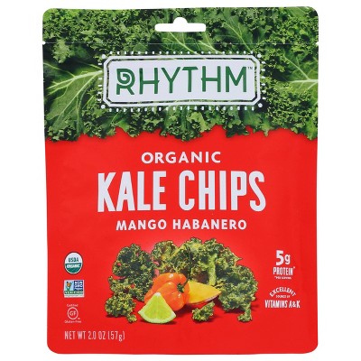 Rhythm Super Foods Mango Habanero Kale Chips - 2oz/12pk