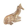 Sagebrook Home Sitting Giraffe Sculpture - Contemporary Polyresin Metallic Gold Nature Safari Decorative - 4 of 4
